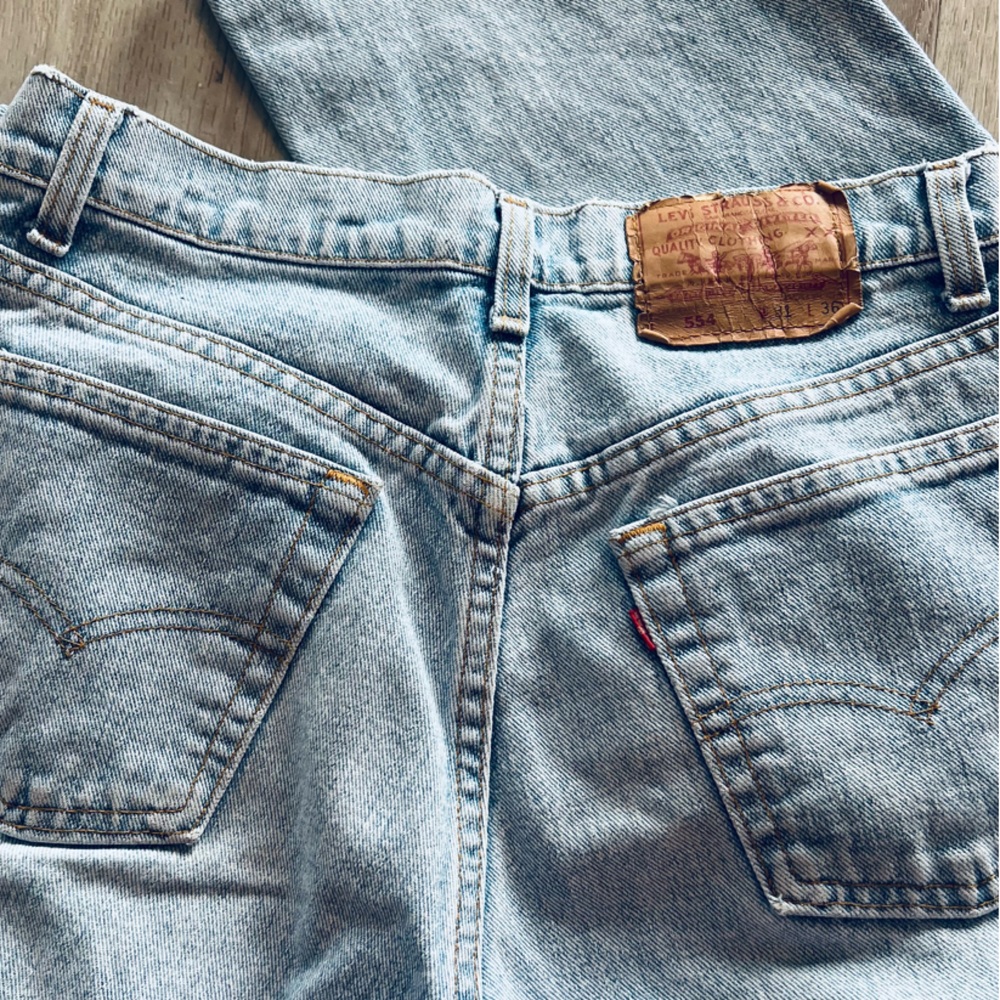 Levi's Light Blue Denim Jeans with Brown Patch